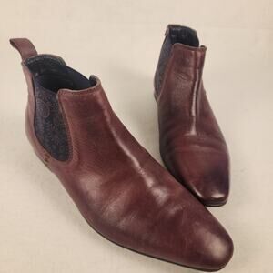 Silver Street London Carnaby Leather Chelsea Boots Men's Size 10 Oxblood